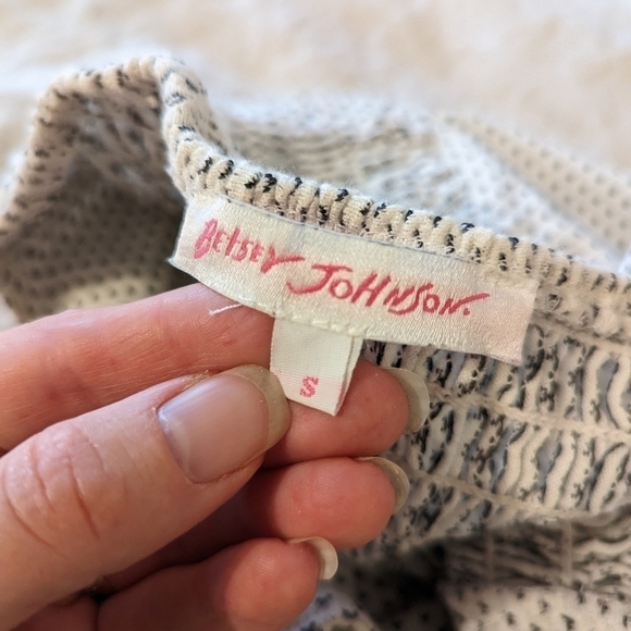 BETSEY JOHNSON retro dress white black small - Picture 8 of 13